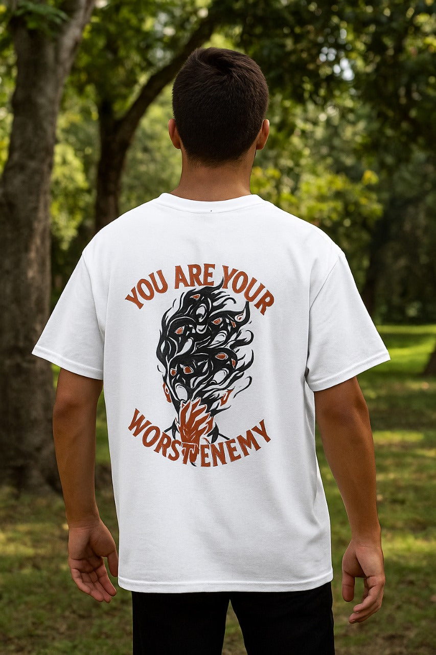 Oversized 'Your Worst Enemy ' Unisex T-Shirt