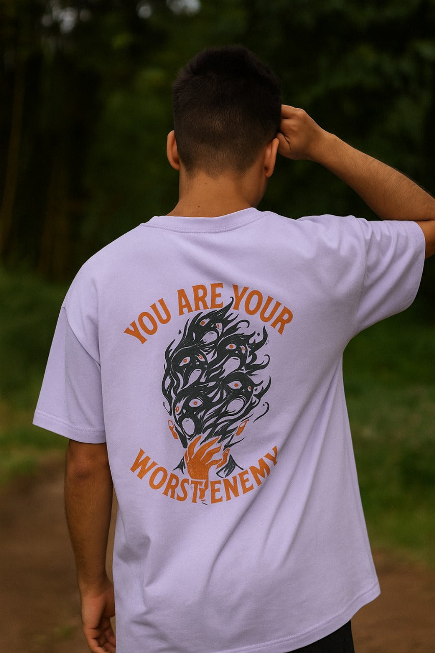 Oversized 'Your Worst Enemy ' Unisex T-Shirt