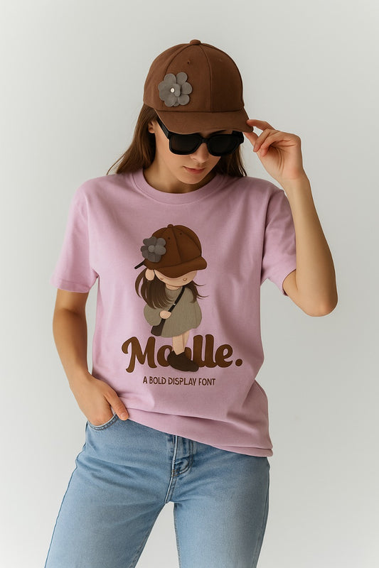 Oversized Cozy Girl T-Shirt